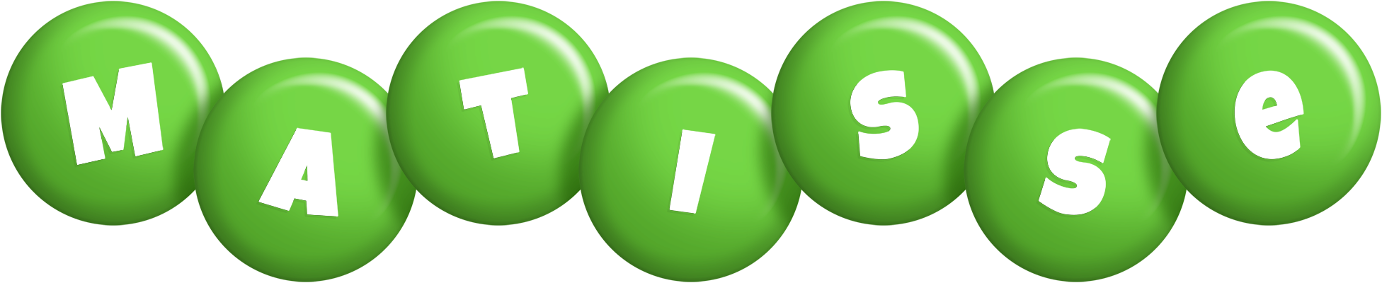 Matisse candy-green logo