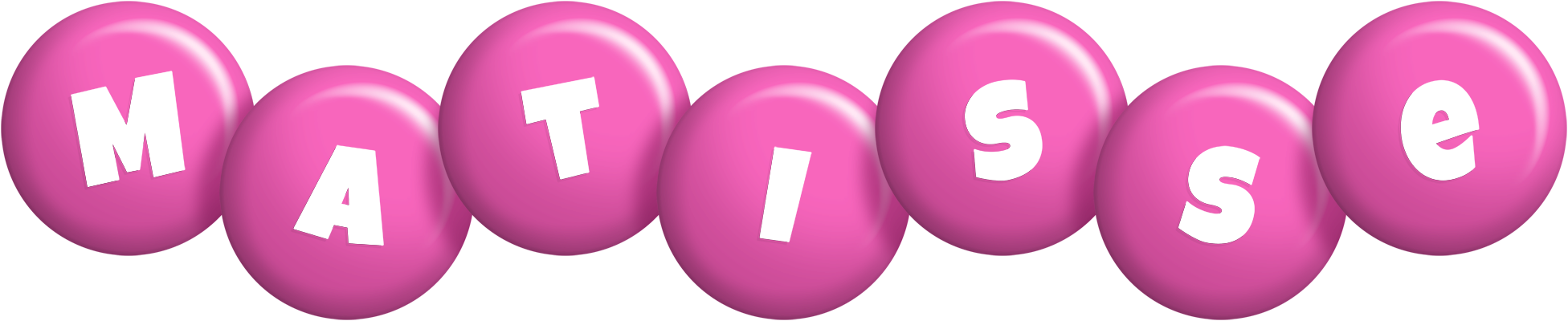 Matisse candy-pink logo