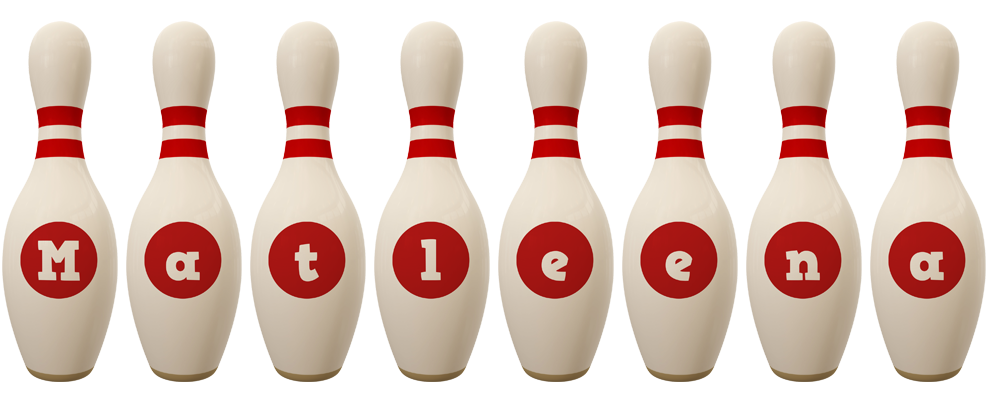 Matleena bowling-pin logo