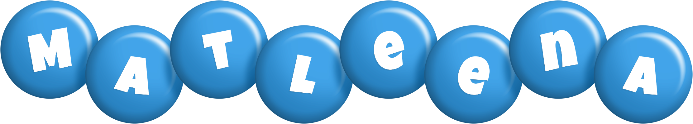 Matleena candy-blue logo