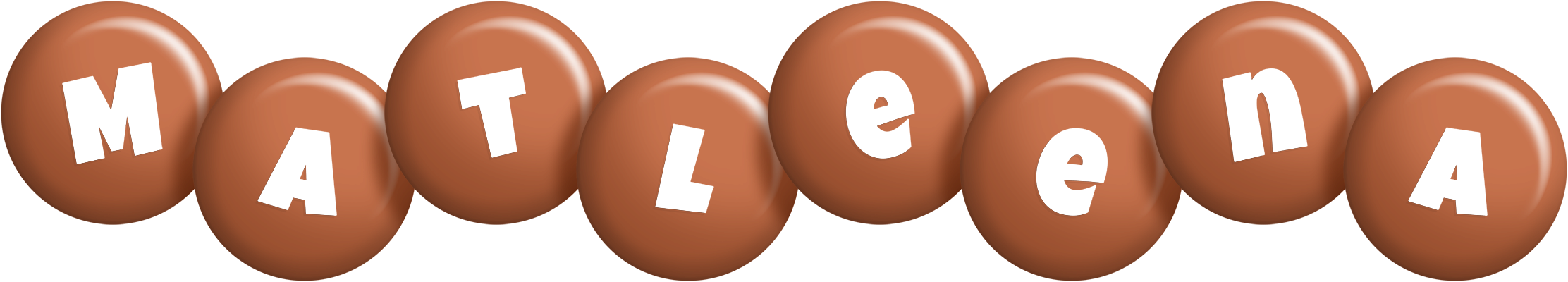Matleena candy-brown logo