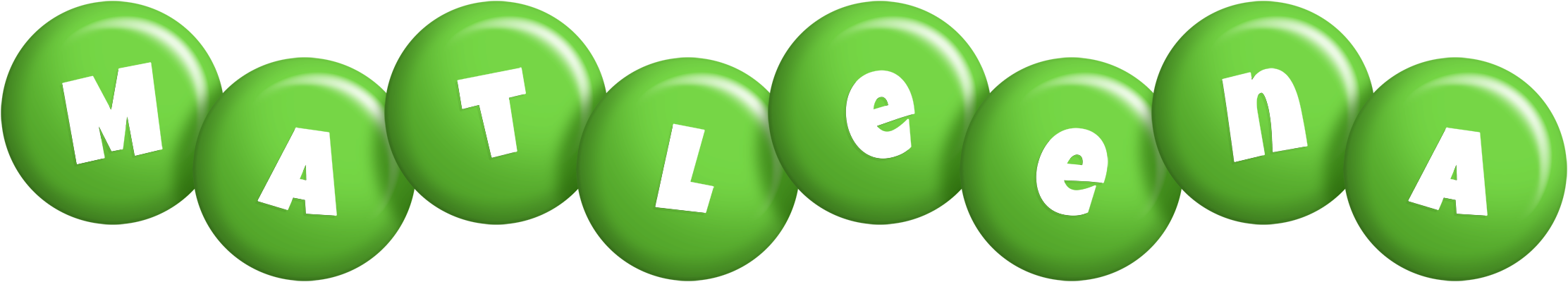Matleena candy-green logo