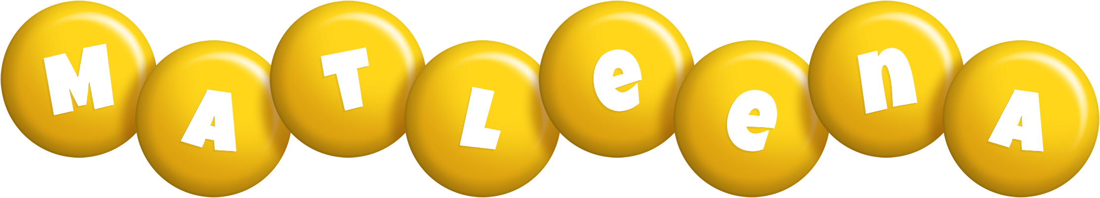 Matleena candy-yellow logo