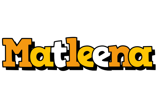 Matleena cartoon logo