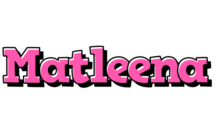 Matleena girlish logo