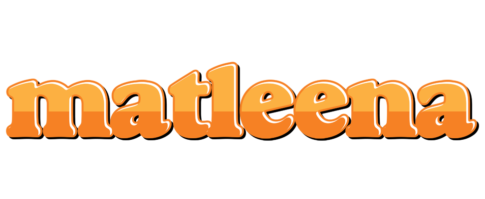 Matleena orange logo