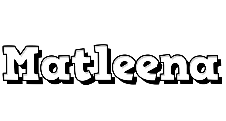 Matleena snowing logo