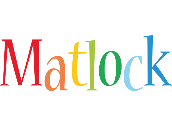 Matlock birthday logo