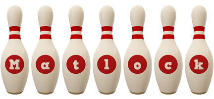 Matlock bowling-pin logo