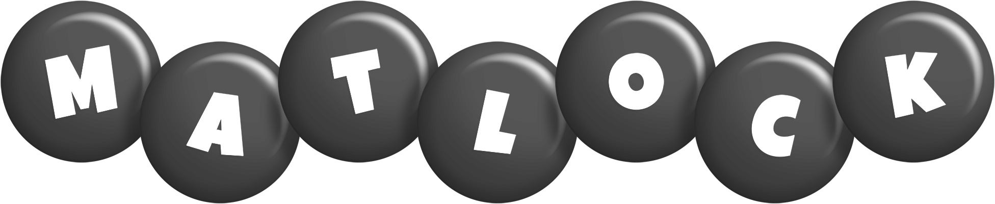 Matlock candy-black logo