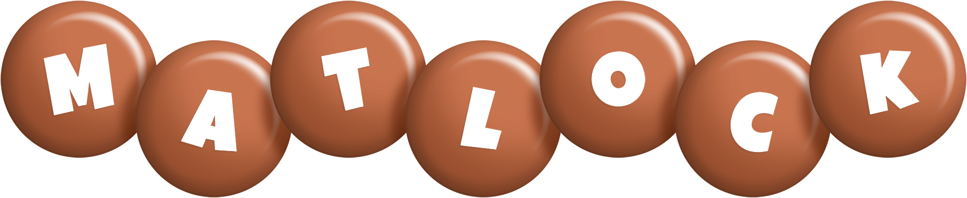 Matlock candy-brown logo