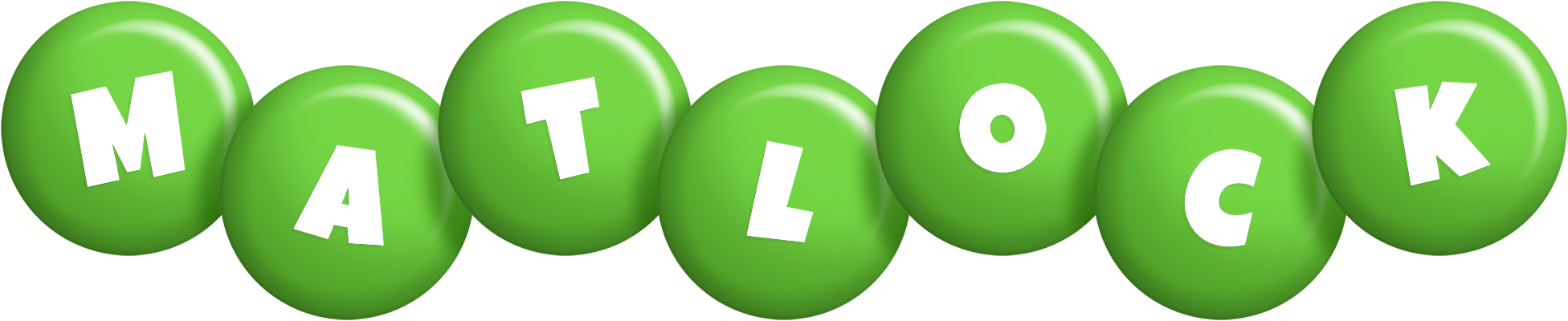Matlock candy-green logo