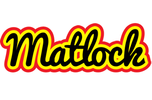 Matlock flaming logo