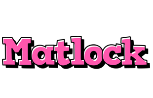 Matlock girlish logo