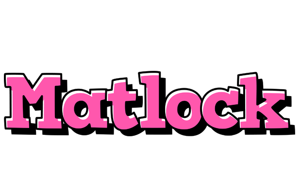 Matlock girlish logo