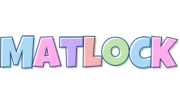 Matlock pastel logo