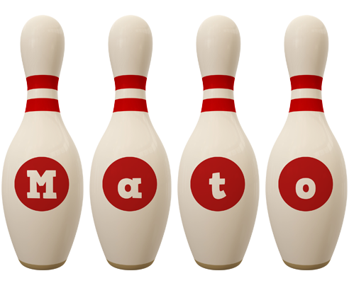 Mato bowling-pin logo