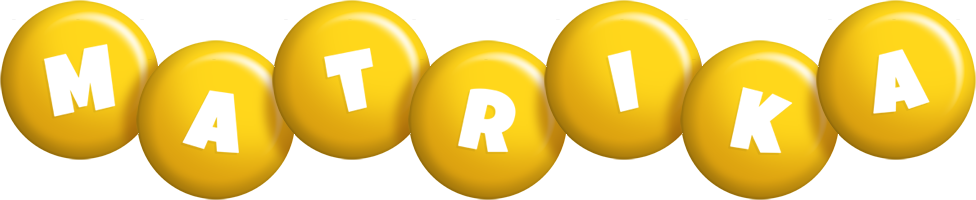 Matrika candy-yellow logo