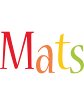 Mats birthday logo