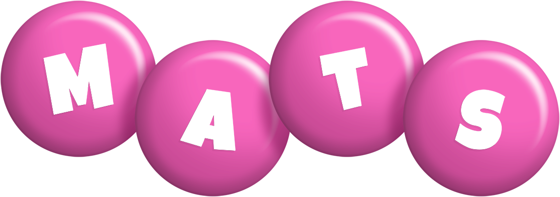 Mats candy-pink logo
