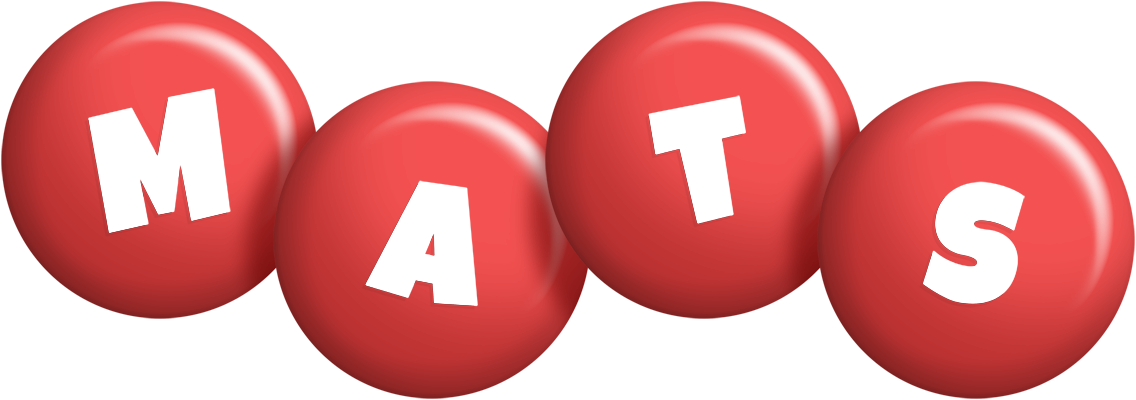 Mats candy-red logo