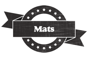 Mats grunge logo