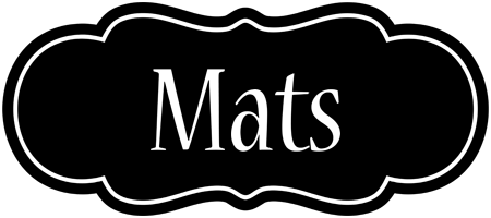 Mats welcome logo