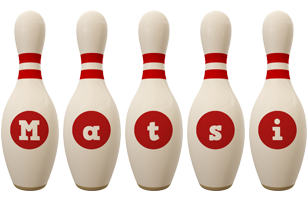 Matsi bowling-pin logo