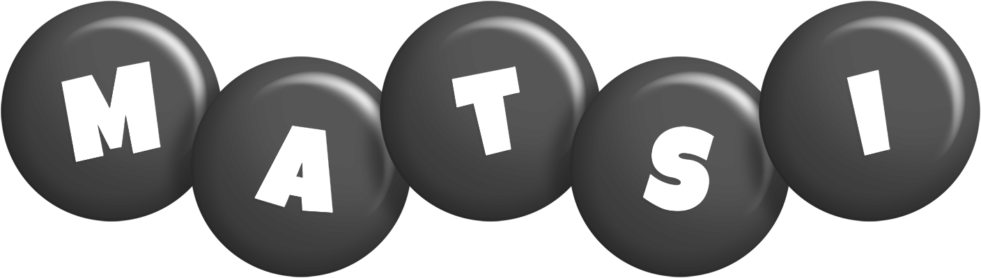 Matsi candy-black logo