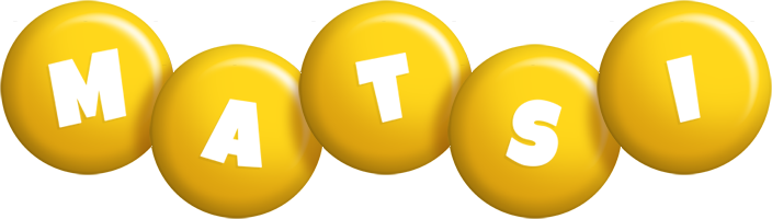 Matsi candy-yellow logo