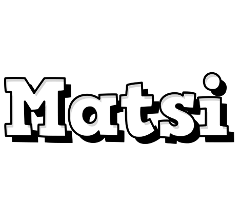 Matsi snowing logo