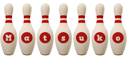 Matsuko bowling-pin logo