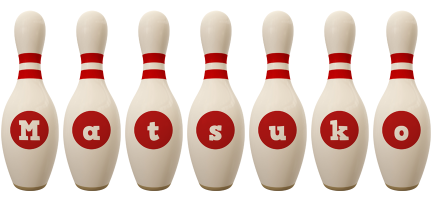 Matsuko bowling-pin logo