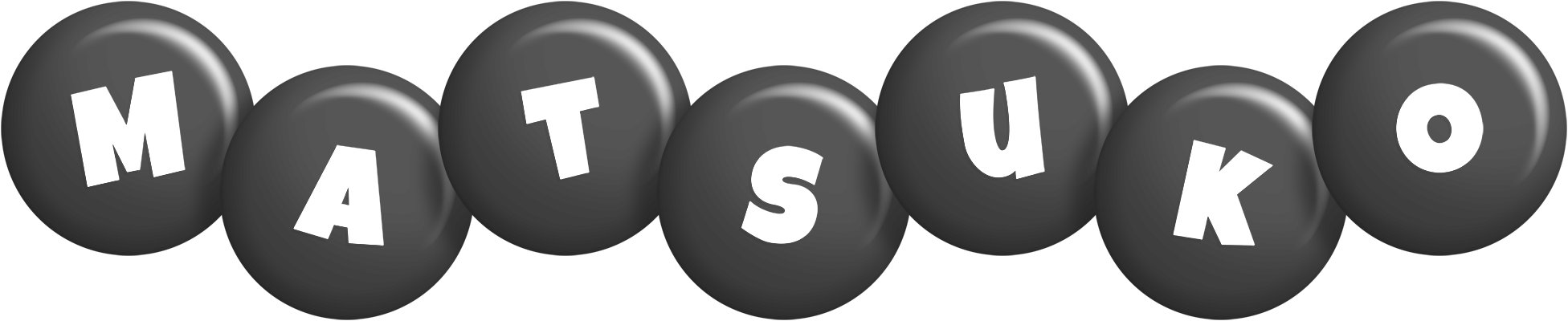 Matsuko candy-black logo