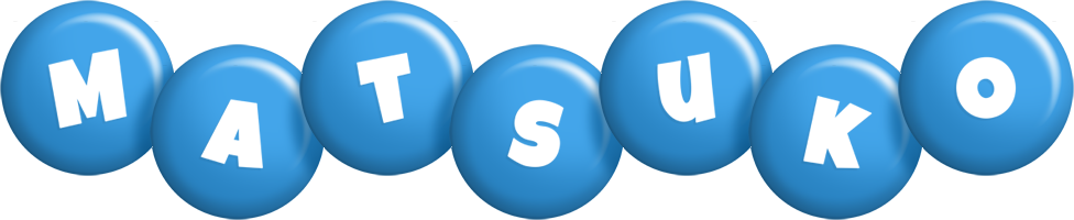 Matsuko candy-blue logo