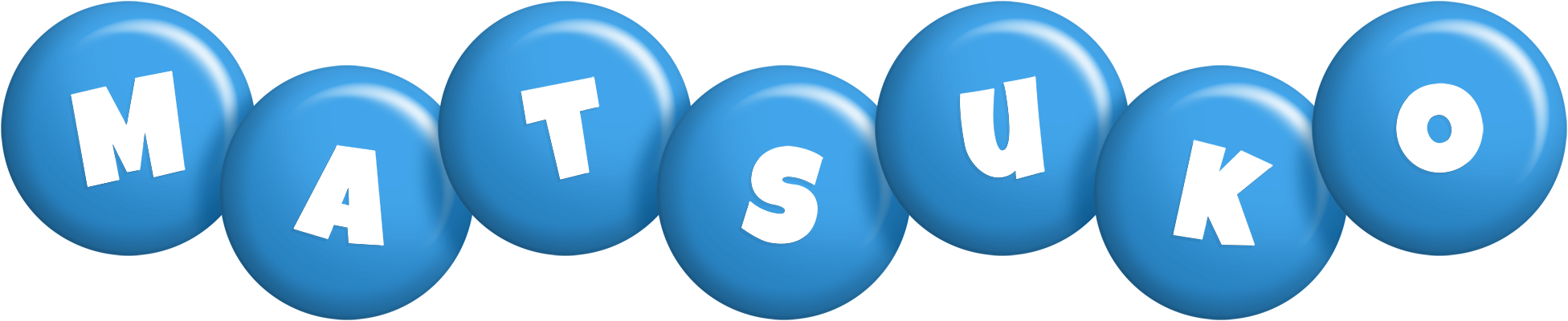 Matsuko candy-blue logo