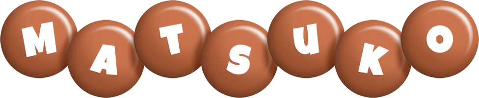 Matsuko candy-brown logo