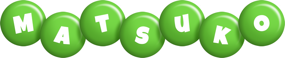 Matsuko candy-green logo