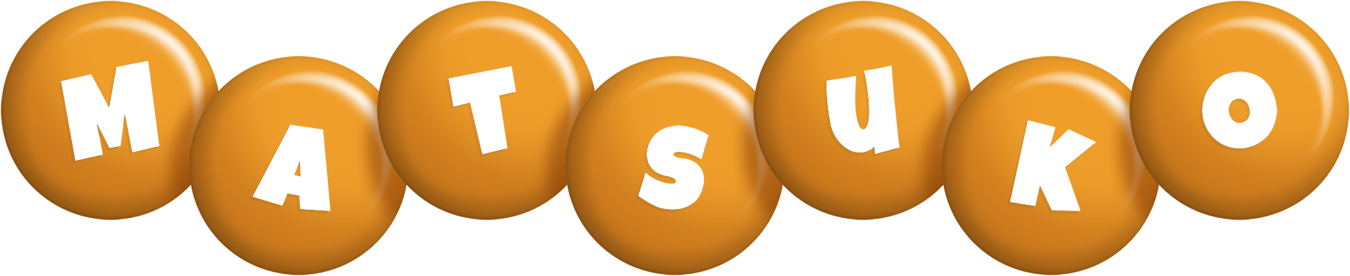 Matsuko candy-orange logo