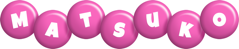Matsuko candy-pink logo