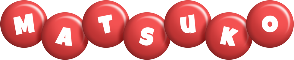 Matsuko candy-red logo