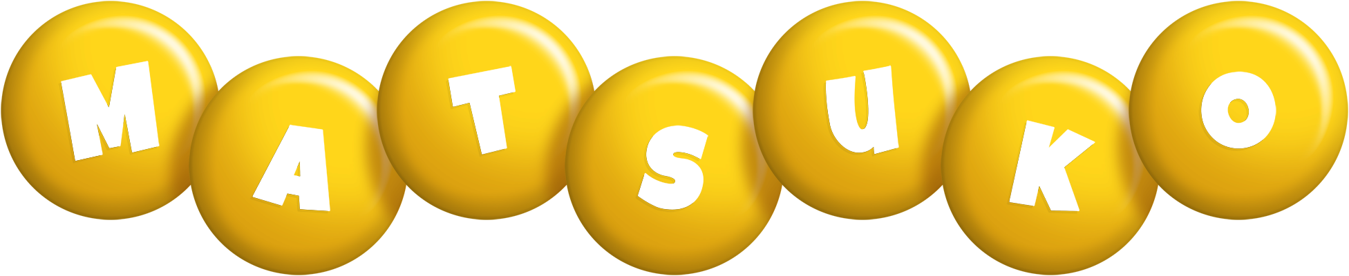 Matsuko candy-yellow logo