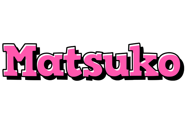 Matsuko girlish logo