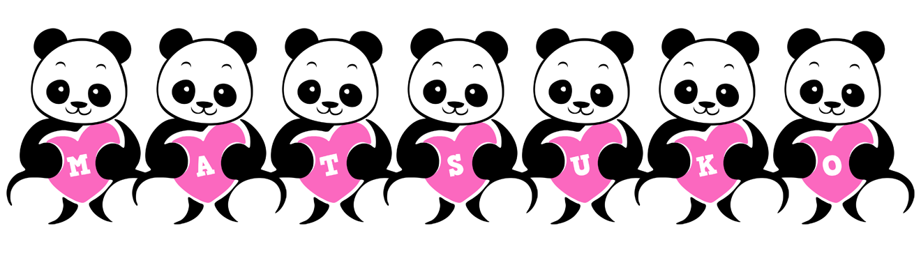 Matsuko love-panda logo