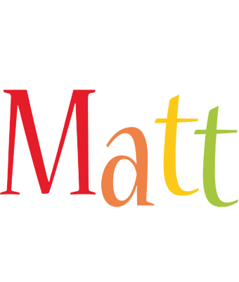 Matt birthday logo