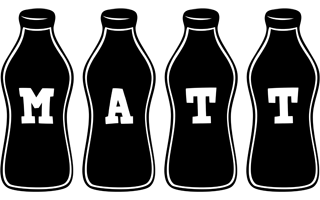 Matt bottle logo