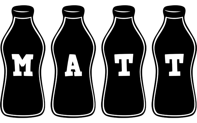 Matt bottle logo