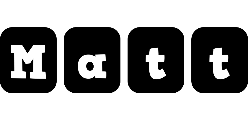 Matt box logo
