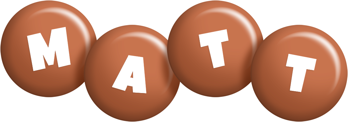 Matt candy-brown logo