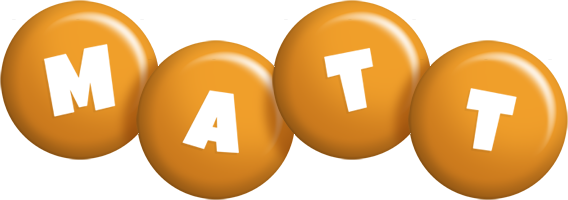Matt candy-orange logo